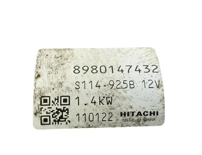 OPEL Meriva 2 generation (2010-2020) Startmotor S114925B,110122,8980147432 24751791