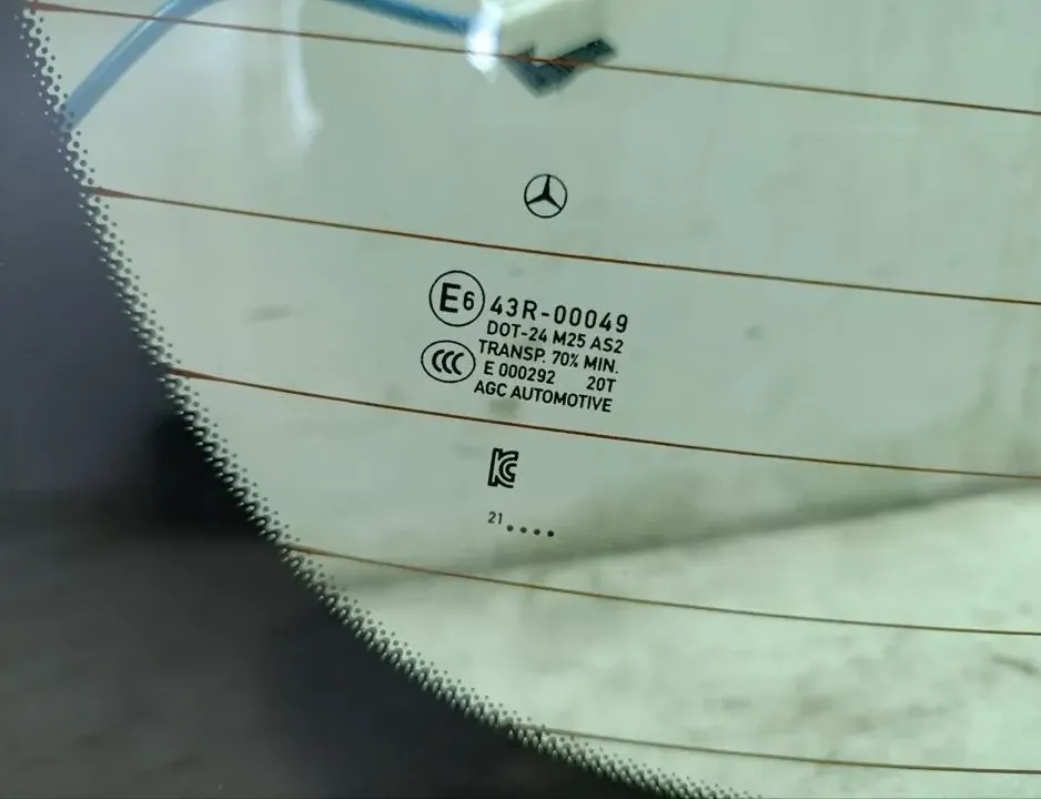 MERCEDES-BENZ EQS 1 generation (2021-2023) Bakvindusglass 43R00049,2977401000 34962929