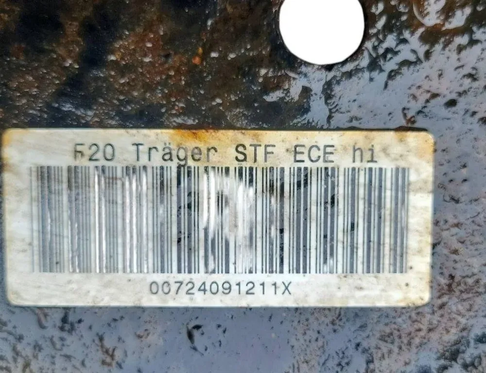 BMW 1 Series F20/F21 (2011-2020) Bakre kollisjonsarmeringsstang 00724091211X 31862549